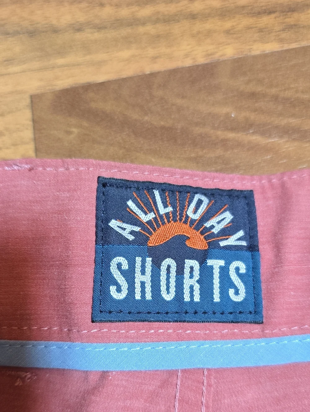 Faherty All Day Shorts 7" Inseam Hybrid Shorts MSC0013 - Rosey Red - Picture 2 of 10
